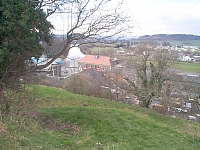 From the motte looking up the Wye