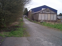 the line of the old road, pre-railway