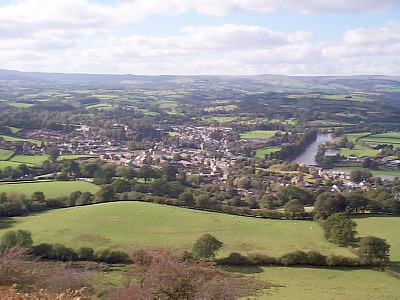 View of Builth from Garth Bank